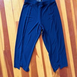 Sympli Blue Elegant Cropped Pant
